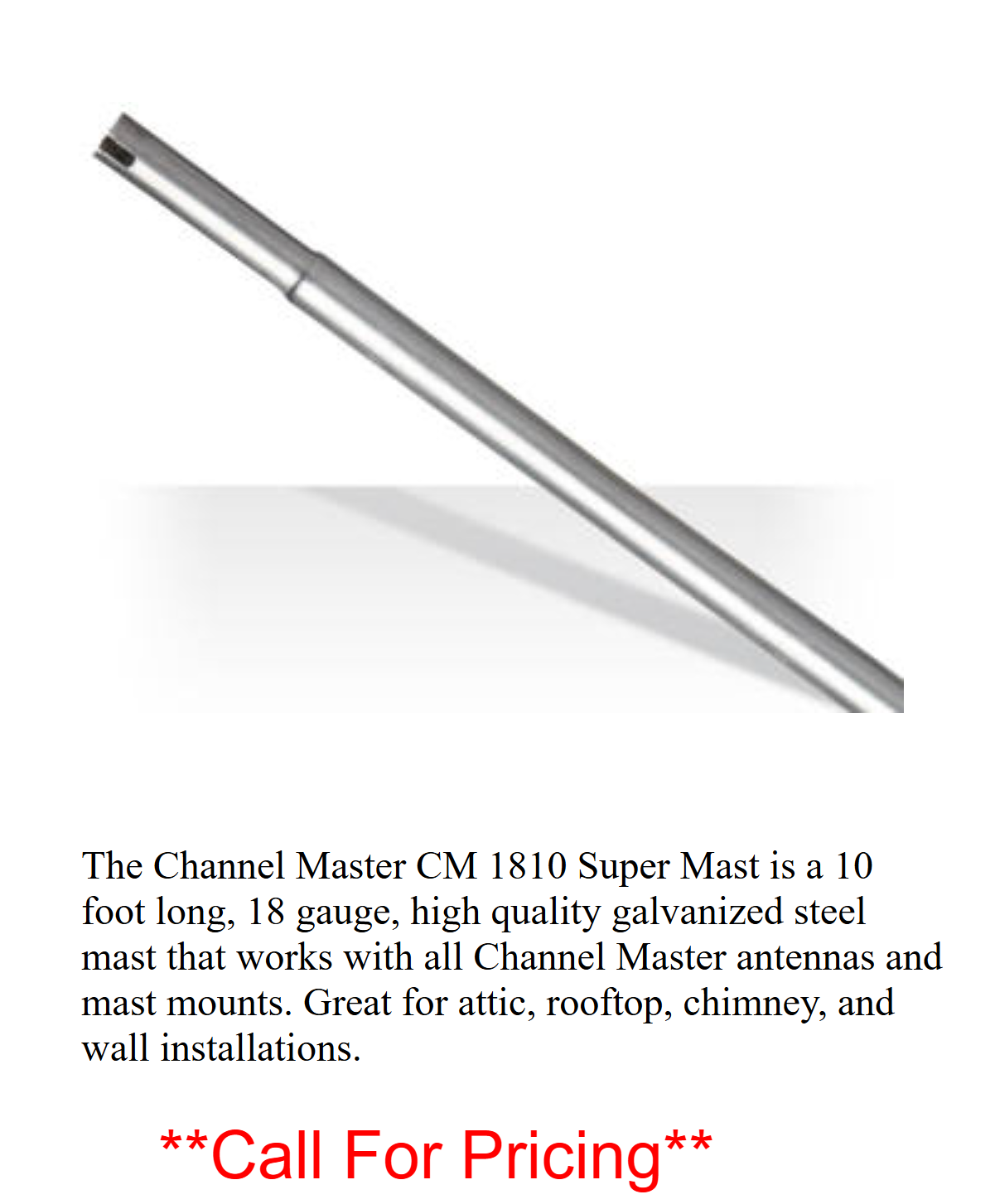 Channel Master CM 1810 Super Mast