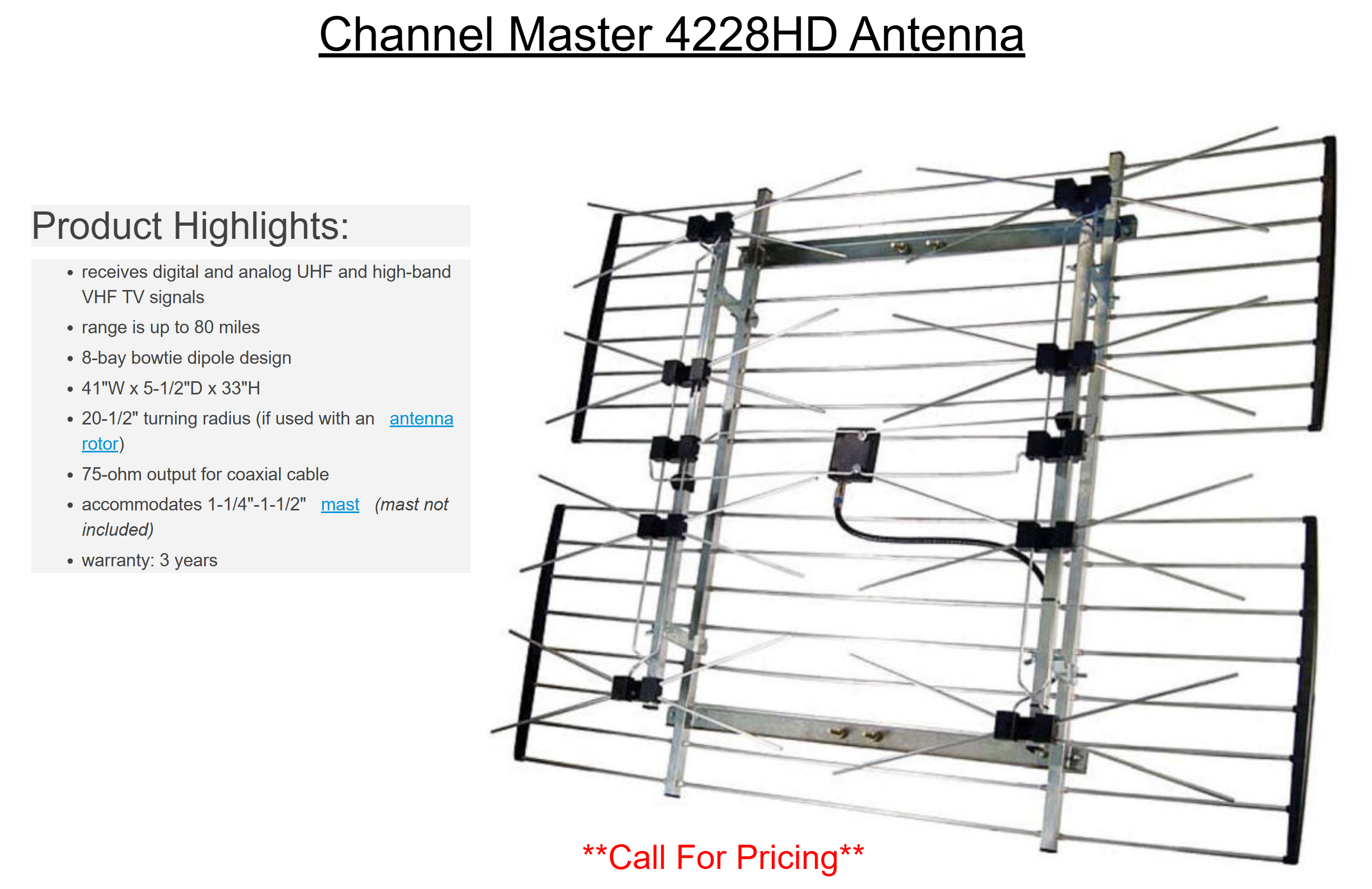 Channel Master 4228HD Antenna